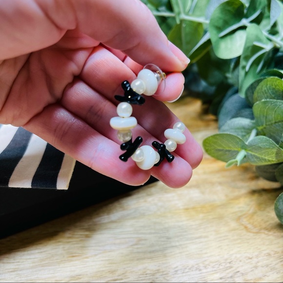 NWT Lele Sadoughi - Riviera Hoop Earrings - Picture 5 of 9